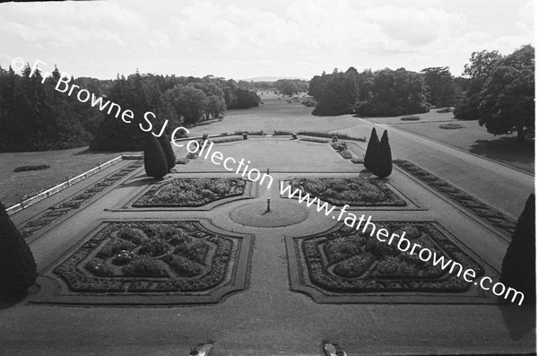 ADARE MANOR  GARDENS FROM BED ROOM